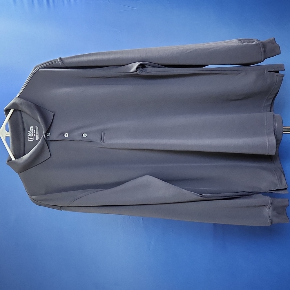 !!CLOSET CLEAR OUT - LAST CHANCE.  Long Sleeve 3 Button, PGA Tour, XL, Dark Grey